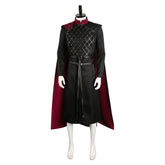 TV House Of The Dragon Season 2 (2024) Jacaerys Velaryon Black Cloak Outfits Cosplay Costume Halloween Carnival Suit